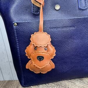 Poodle Goldendoodle Dog Lover Bag Charm Brown Dog Purse Charm FAST SHIP